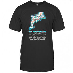 Miami Dolphins Logo 55Th Anniversary 1966 Thank You T-Shirt